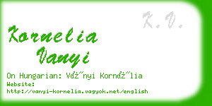 kornelia vanyi business card